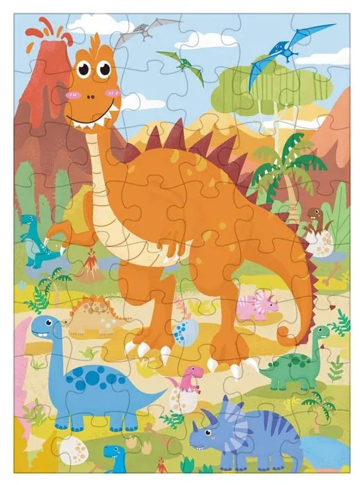 Puzzle s dinosaurami 48 dielov 60 x 44 cm