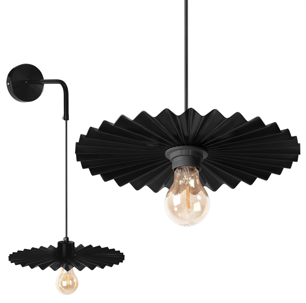 Toolight Toolight, nástenné svietidlo 30cm APP1355-1W, čierna, OSW-05665