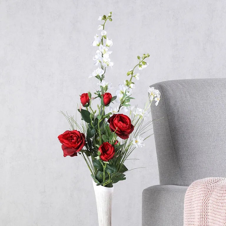 Kytica DELPHÍNIUM, RUŽA, LUČNÉ KVETY 95 cm