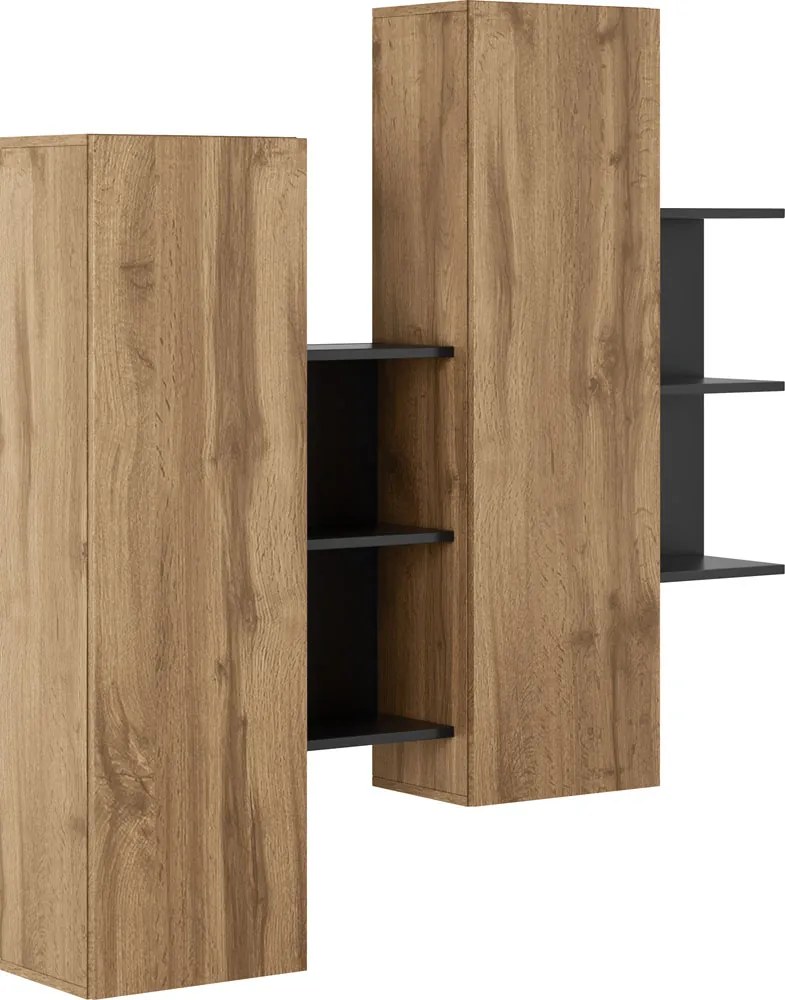 Závesná skrinka KALI, apalačský dub/antracit