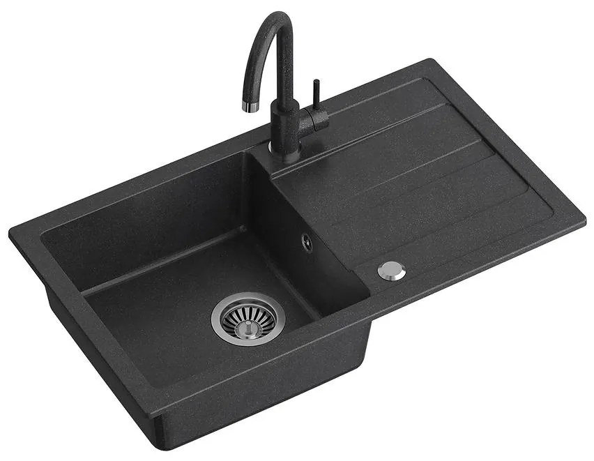 Drez Go-Max čierna 77x44x17.5 + batéria + sifón