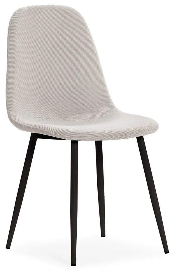 Krémovobiele čalúnené jedálenské stoličky v súprave 4 ks Minka – Marckeric