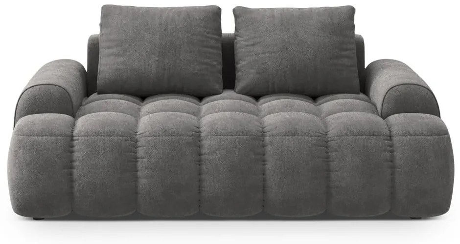 Sivá zamatová pohovka 175 cm Linz – Cosmopolitan Design