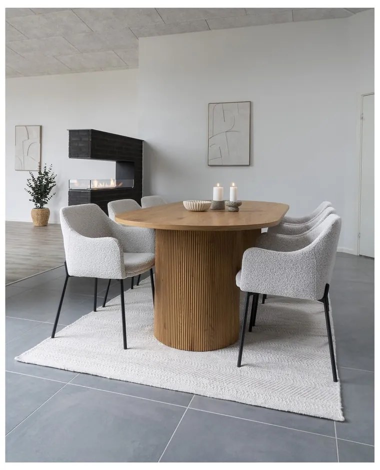 Jedálenský stôl v dekore topoľa 100x210 cm Boavista – House Nordic