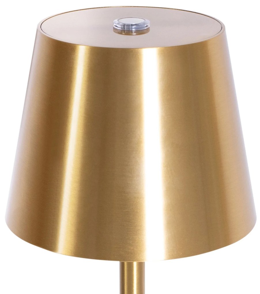 Toolight Toolight, dotyková LED nočná stolná lampa 5W, 3 farby svetla, USB napájanie, APP1367-T GOLD, zlatá matná, OSW-08629
