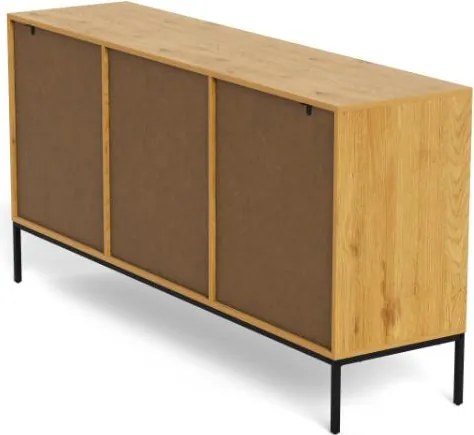 Komoda Palmdale 158 cm dub divoký/černý
