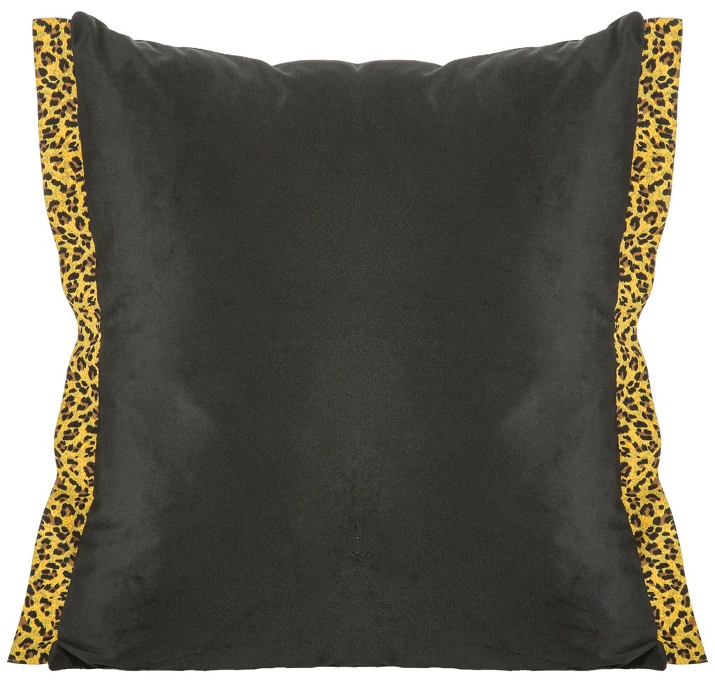 DEKORAČNÁ OBLIEČKA NA VANKÚŠ VIVIANE 45X45 CM ČIERNA