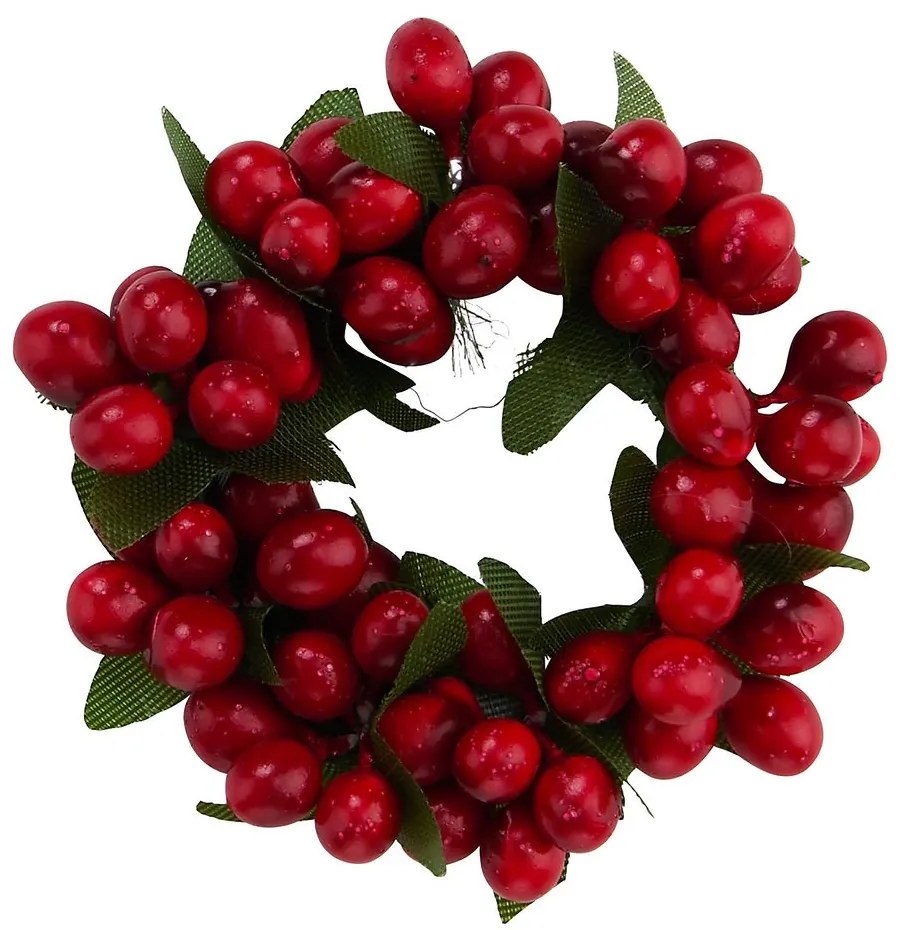 BERRY Mini veniec s bobuľami 6 cm