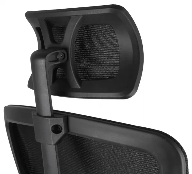 Kancelárska ergonomická stolička Neoseat FLEX PRO — sieť / látka, čierna, nosnosť 150 kg
