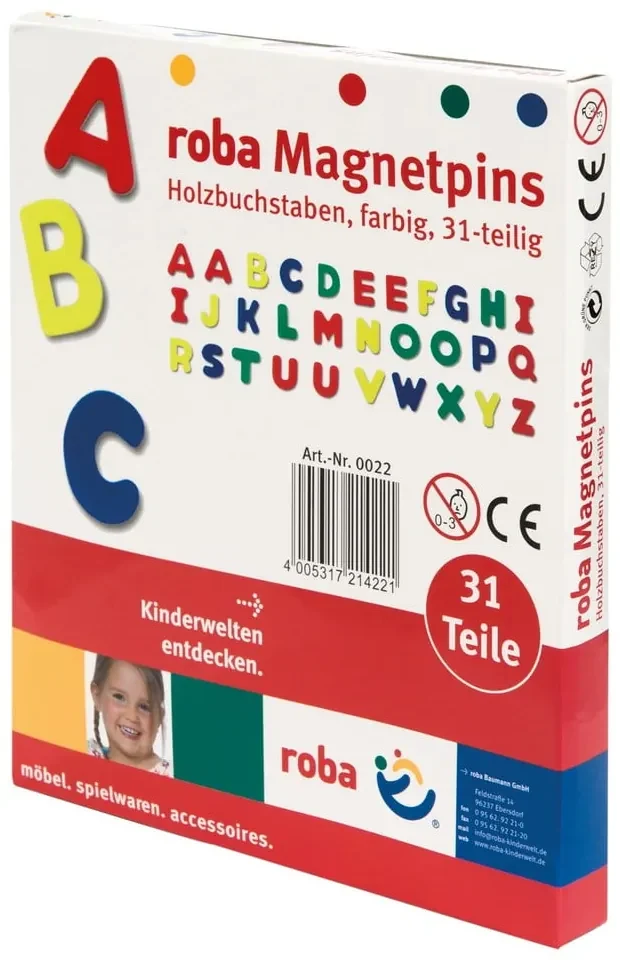 Súprava magnetiek 31 ks Alphabet – Roba