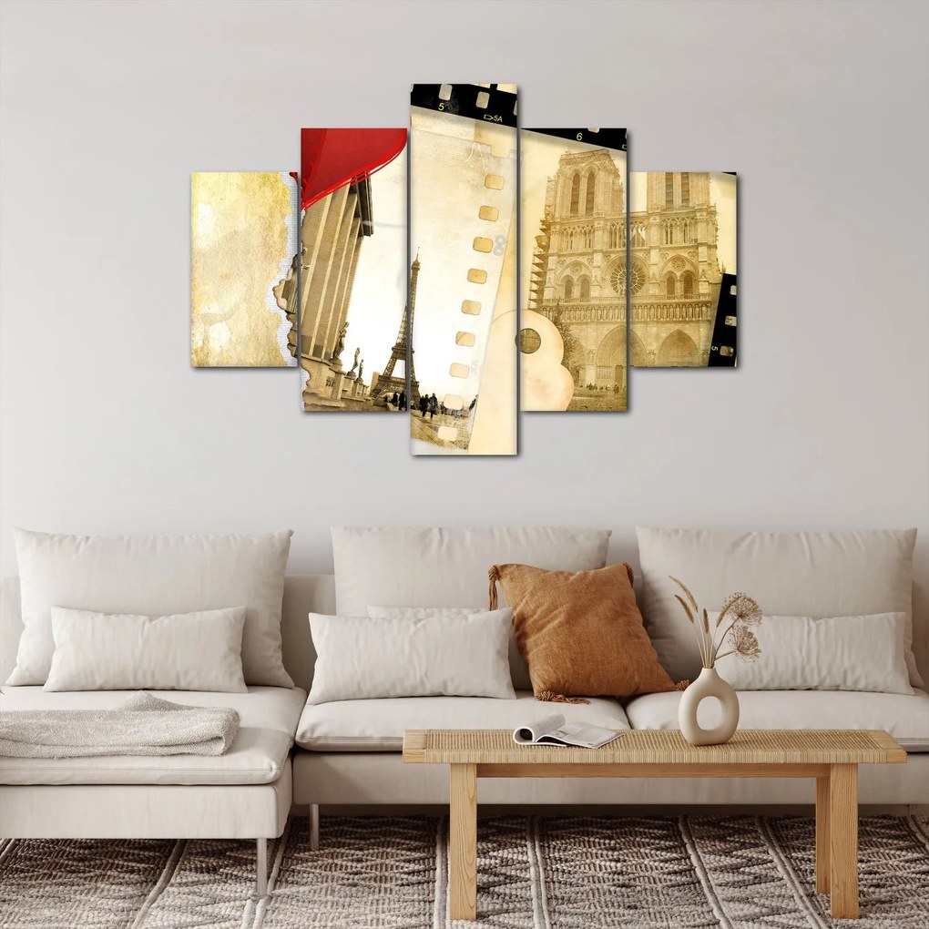 Obraz - Spomienky na Paríž (150x105 cm)