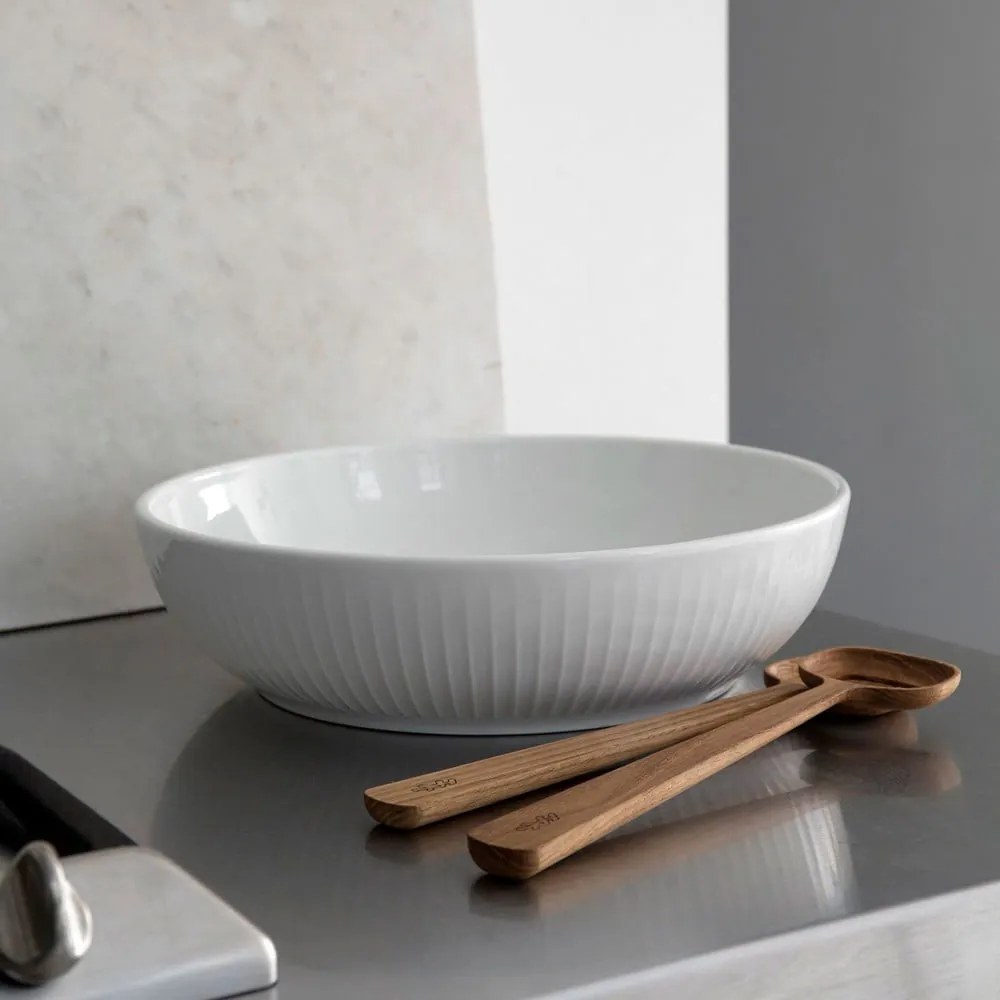 Biela porcelánová šalátová misa Kähler Design Hammershoi, ⌀ 30 cm