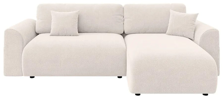 Biela rozkladacia rohová pohovka (variabilná) Lorine – Ropez