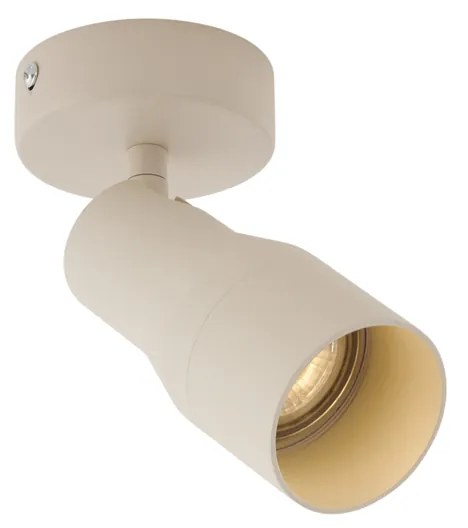 Moderné stropné bodové svetlo béžové GU10 50 mm okrúhle - Stanley