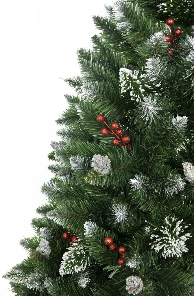 Vianočný stromček Borovica diamantová s jarabinou 160 cm