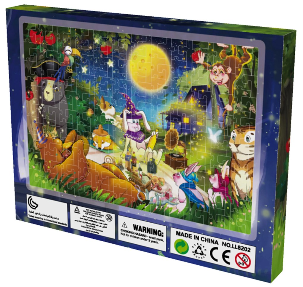 Detské puzzle Zvieratká v lese 216 dielikov Aga4Kids MR1463
