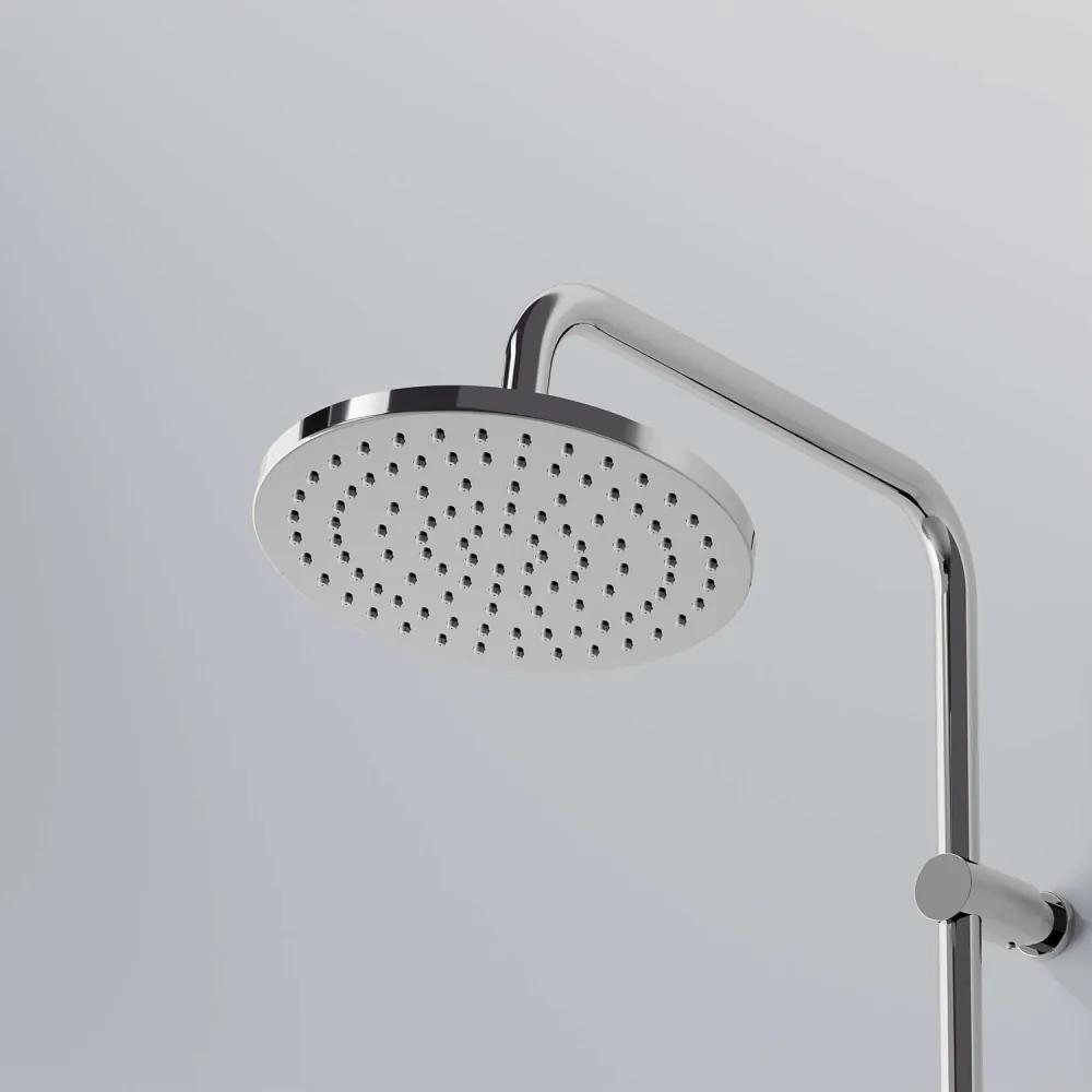 STEINBERG 340 nástenný sprchový systém s termostatom, horná sprcha priemer 220 mm, tyčová ručná sprcha 1jet, chróm, 3402721