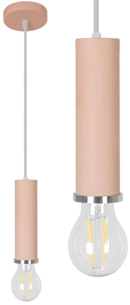 Toolight OSTI A, samostatné závesné svietidlo 1xE27 APP110-1CP, ružová, OSW-00226