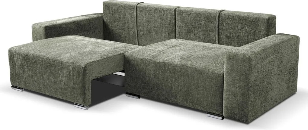 Rozkladacia pohovka Anafi, machovo - zelená látka