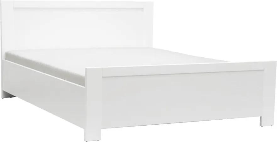 Biela dvojlôžková posteľ Mazzini Beds Sleep, 140 x 200 cm