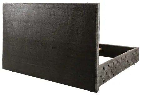 Posteľ 41076 180x200cm Zamat Olivovo šedá  - Komfort-nábytok