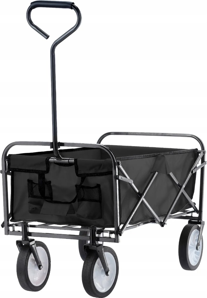 CH Čierny skladací záhradný vozík Loca