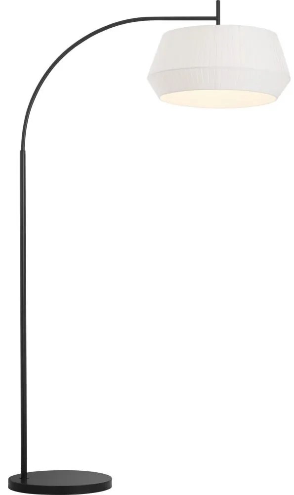 Nordlux - Stojacia lampa DICTE 1xE27/60W/230V čierna/biela