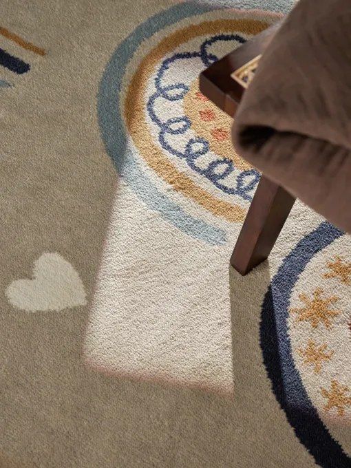 Koberec Hanse Home ADVENTURES BOWIE béžový kruh