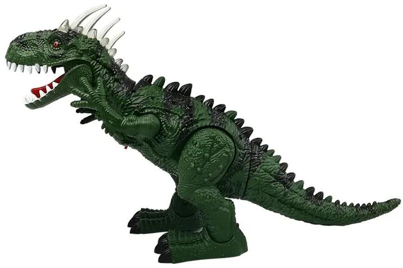 LEAN TOYS Dinosaurus ktorý znáša vajíčka na baterky zelený
