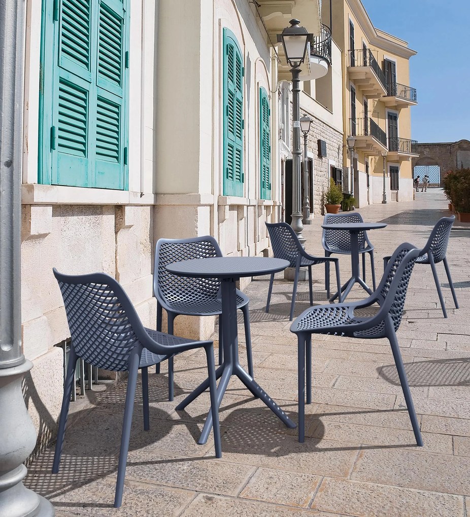 Skladací stôl Sky round - biela