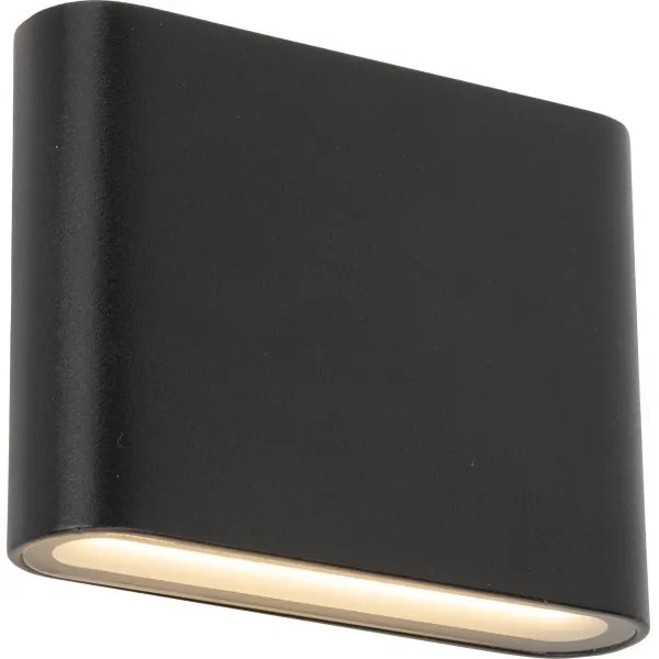 LED Vonkajšie nástenné svietidlo ARWENA 2xLED/3W/230V IP54 čierna