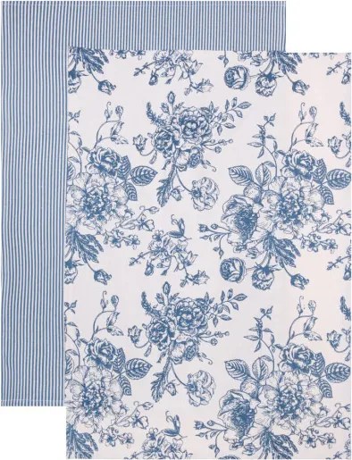 Sada kuchynských utierok NELE pruhy / kvety 703843