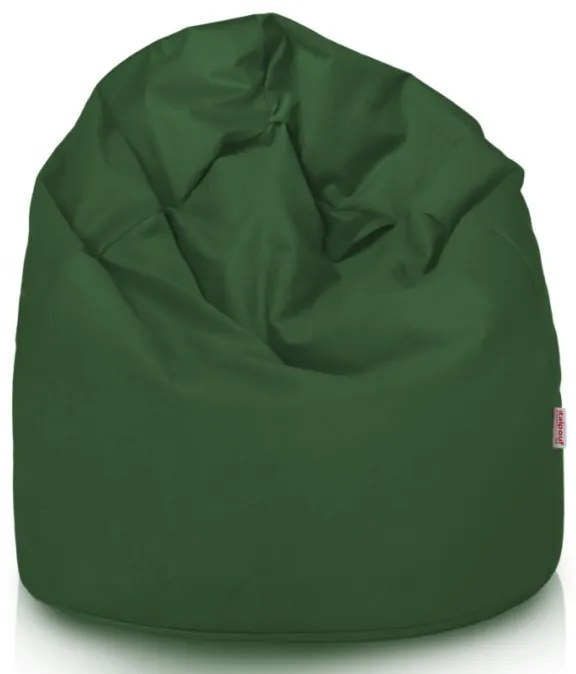 Plyšový sedací vak SAKO tmavozelený