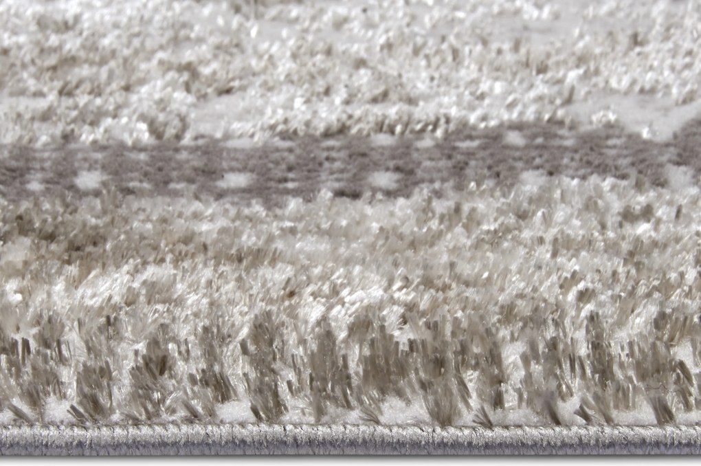 Hanse Home, Kusový koberec Shine 105920 Classic White Cream Silver, 57x90, hnedá, obývacia izba