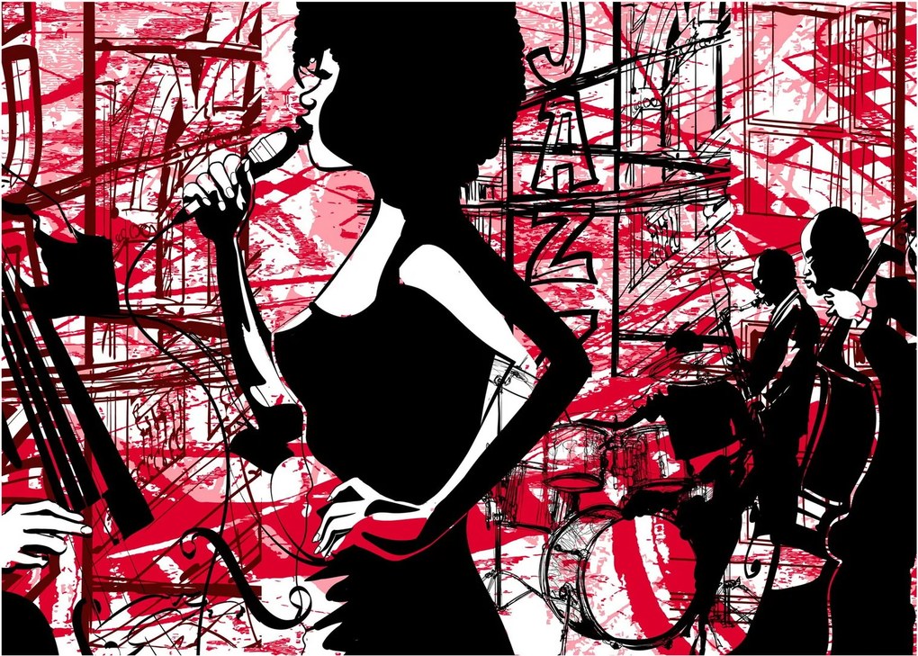 Sklenený obraz - Jazz (70x50 cm)