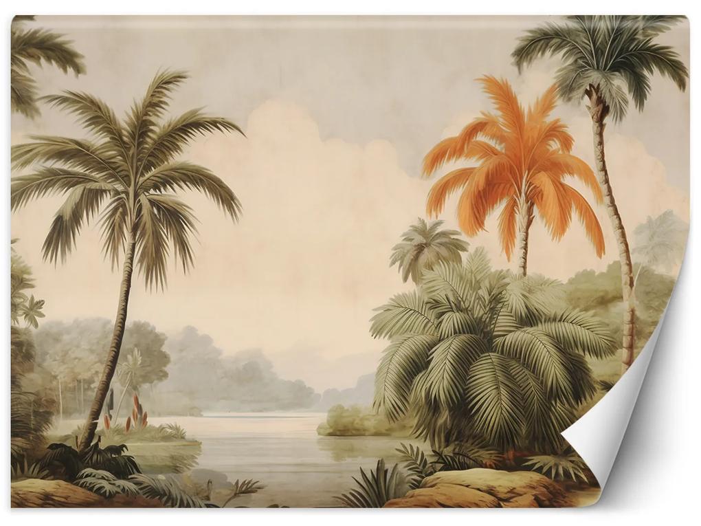 Gario Fototapeta Tropické palmy pri rieke Materiál: Vliesová, Rozmery: 200 x 140 cm