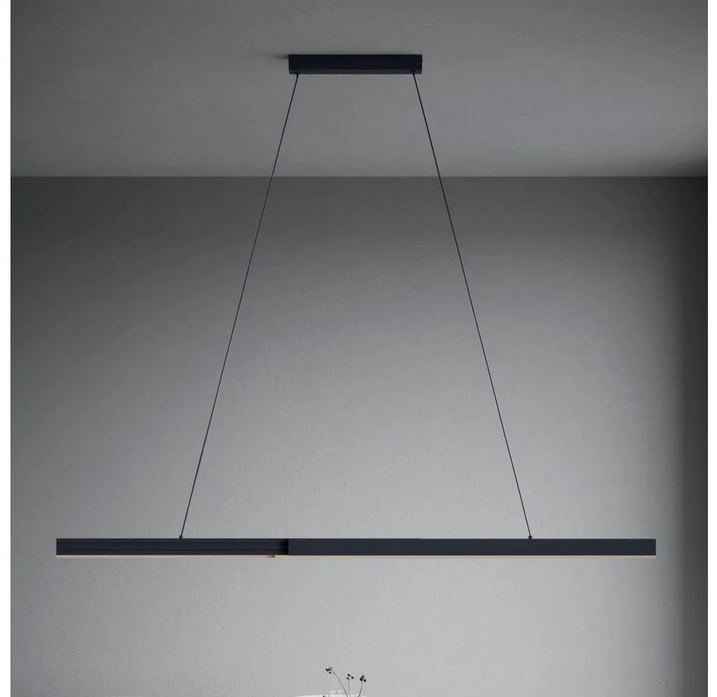 Eglo 390368 - LED Stmievateľný luster na lanku MONTEBUONO LED/20W/230V 3000K čierna