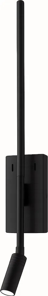 Nástenné svietidlo Torch, 1x čierne kovové tienidlo + 1x LED 3w, b