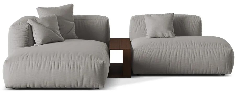 Svetlosivá modulárna rohová pohovka (ľavý roh) Martina – Micadoni Home