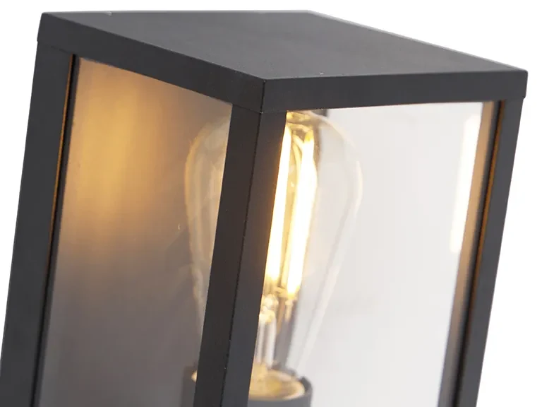Priemyselná nástenná lampa čierna 38 cm 2-svetlo IP44 - Charlois