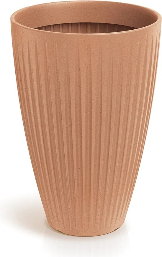 Vysoký kvetináč LATIE ROUND II 40 cm terakota