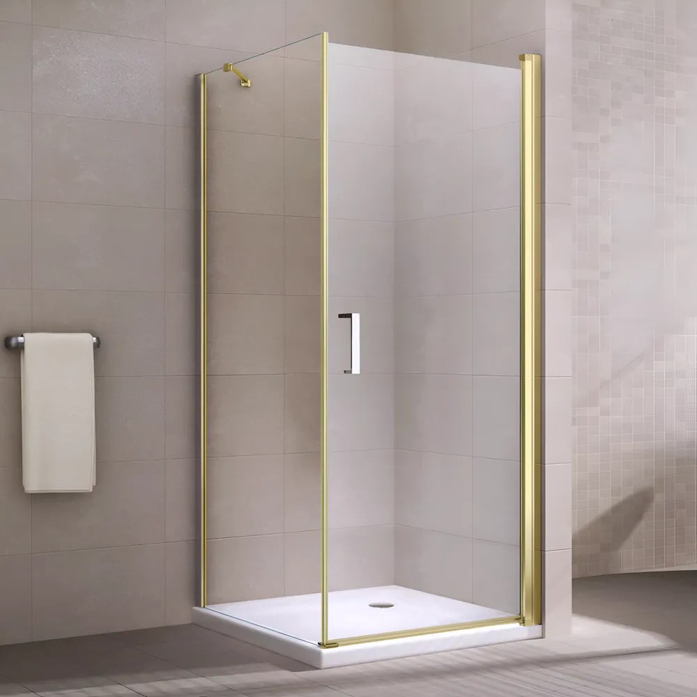 Rubio Gold Sprchový kút 80x80, 195cm, 6mm
