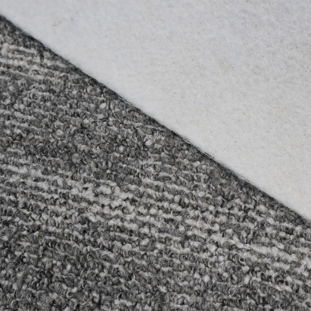 Metrážny koberec Ocean 38790 Grey, na mieru, šíře 4m, šedá, filc, obývacia izba, Spoltex