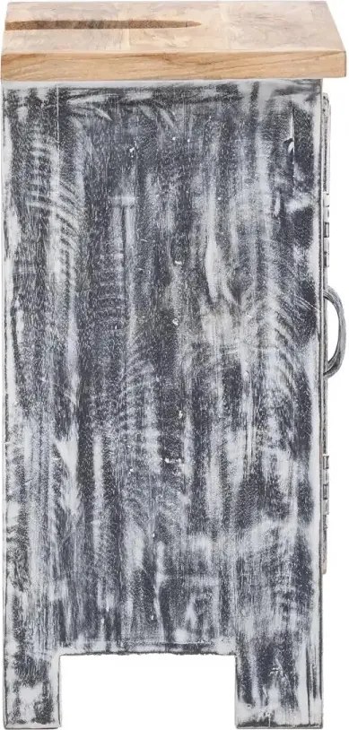 furniture-nabytek.cz - Masívna umývadlová skrinka Santa Cruz z dreva Holz - Mango, lakovaná, šedá