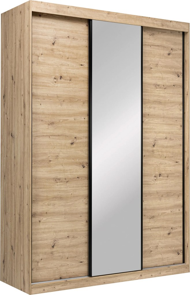 XXXLutz SKRIŇA S POSUVNÝMI DVERAMI, dub artisan, 150/215/59,5 cm P & B - Skrine - 000885001503