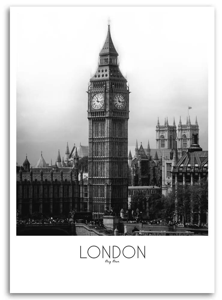 Obraz na plátně Londýnský Big Ben - 70x100 cm