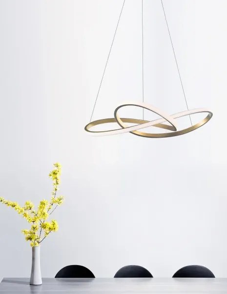 LED luster Fusion 72 zlaté