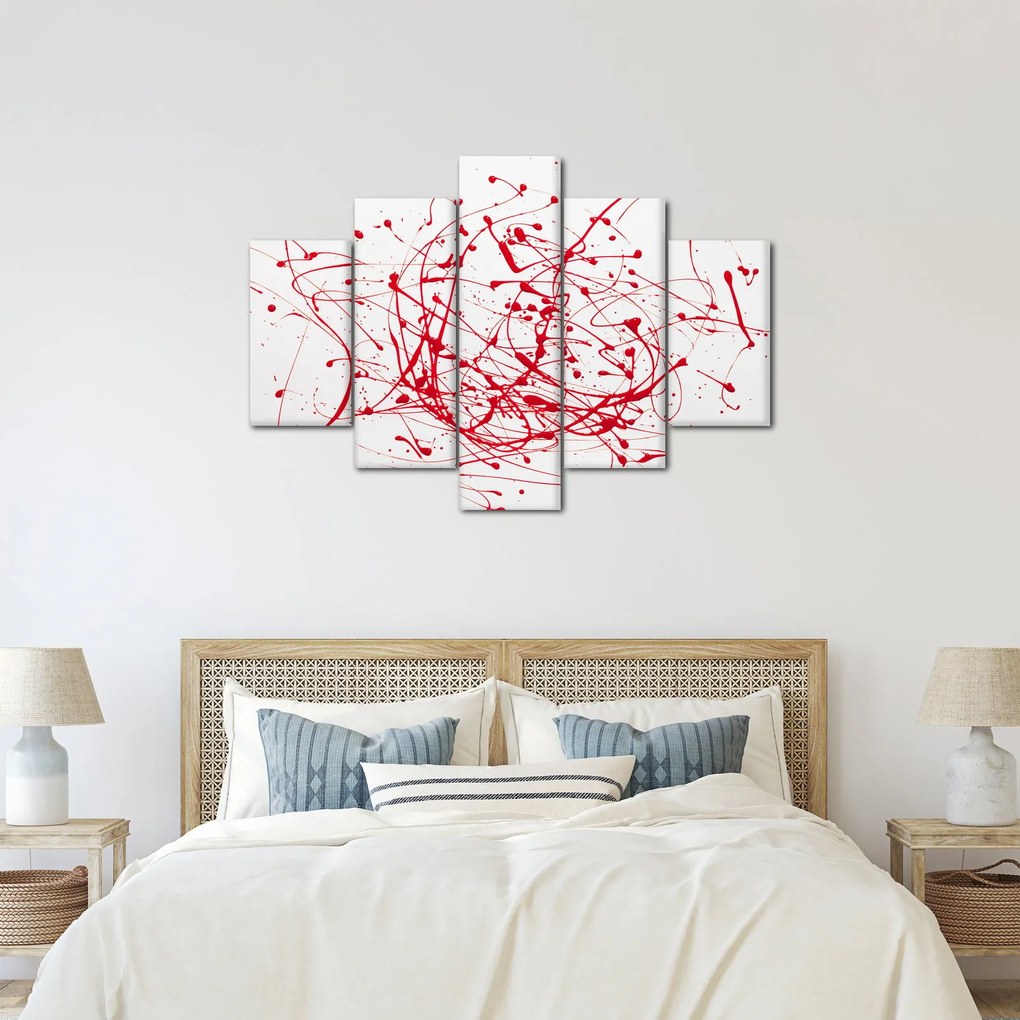 Obraz technikou Drippingu (150x105 cm)
