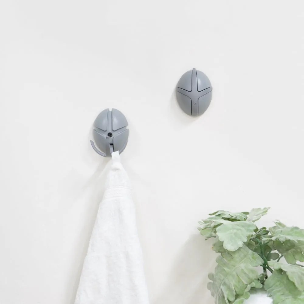 Sivý nástenný háčik Tick – Spinder Design