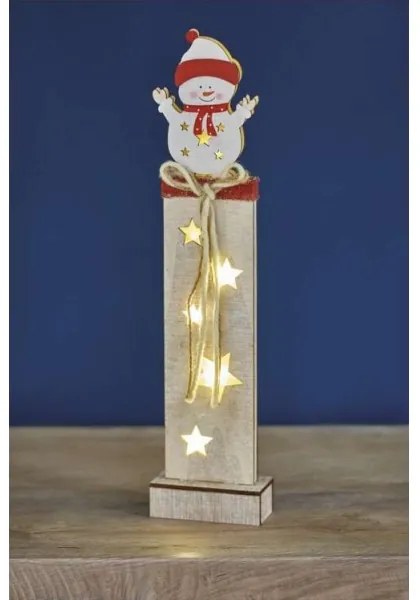 LED Vianočná dekorácia  7xLED/2xAA snehuliak